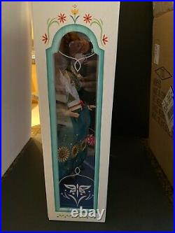 Disney Frozen Fever Limited Edition Designer Princess Anna 17 Doll LE 5000 NIB