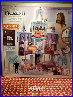 Disney Frozen II 2 Ultimate Arendelle Castle Playset Doll House Lights Anna Elsa