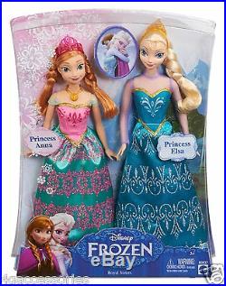 Disney Frozen Royal Sisters Elsa & Anna Figure Doll Set 3+ Year Genuine UK