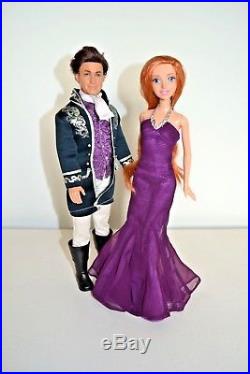Disney Giselle & Robert Enchanted Film Dolls, Amy Adams, Patrick Dempsey, Rare