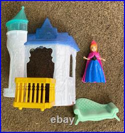 Disney Glitter Glider Castle MagiClip Princess Set Lot & Extra Castle Magic Clip