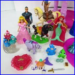 Disney Glitter Glider Castle Magiclip Doll Little Kingdom Princess Figure Lot