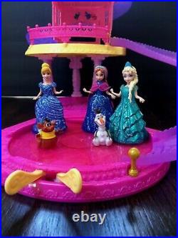 Disney Glitter Glider Castle Play Set Magic Clip Dolls Princesses and Pets