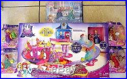 Disney Glitter Glider Castle princess Magic Clip Figure Doll Lot MagiClip Gift
