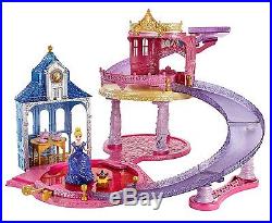 Disney Glitter Glider Princess Castle play set and Flip N' Switch castles +dolls