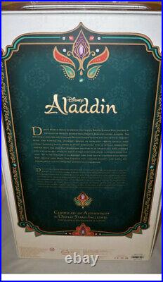 Disney Limited Edition Designer Aladdin Princess Jasmine Doll NEW