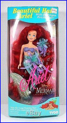 Disney Little Mermaid Ariel Long Red Hair Tyco 11 Doll 1992 New In Box Rare