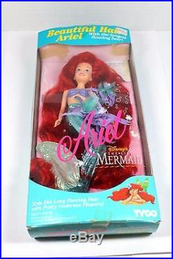 Disney Little Mermaid Ariel Long Red Hair Tyco 11 Doll 1992 New In Box Rare