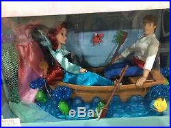 Disney Little Mermaid Ariel and Eric boat Kiss the Girl Doll Deluxe Playset