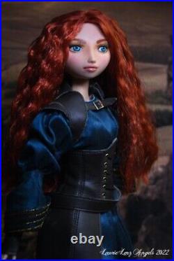 Disney MERIDA Brave OOAK Repaint Reroot dressed doll 16 dressed Laurie Lenz