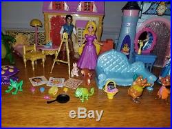 Disney MagiClip Polly Pocket Little Kingdom Princess Prince Doll Palace Pet Lot