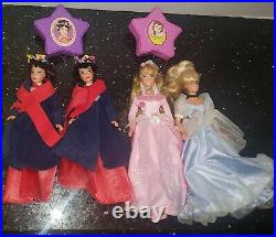 Disney Musical Princess Doll Lot Little Mermaid Cinderella Beauty Beast Sleeping