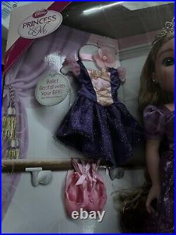 Disney PRINCESS AND ME 18 RAPUNZEL DOLL Tangled + ballet outfit NIB