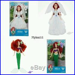 Disney Parks Princess Ariel Wedding and Disney Parks Ariel LIttle Mermaid Doll
