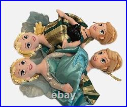 Disney Plush Dolls Princess Lot Pillow Cinderella Mermaid Belle Large