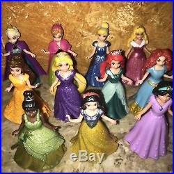Disney Pollypocket Princesses Magic Clip Magicclip Dolls Lot