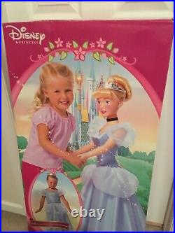 Disney Princess 2003 3ft Pretty As Me Cinderella Doll With Removable Gown NOS