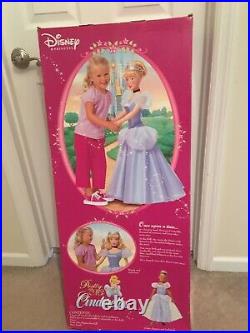 Disney Princess 2003 3ft Pretty As Me Cinderella Doll With Removable Gown NOS