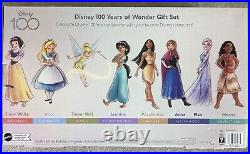 Disney Princess 8 100 years of Wonder Doll Set- 8 dolls and companions