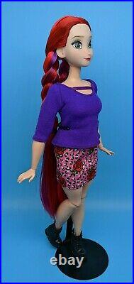 Disney Princess Anna Doll Custom Reroot Ultra Violet Hair Curvy Barbie ooak
