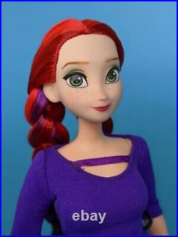 Disney Princess Anna Doll Custom Reroot Ultra Violet Hair Curvy Barbie ooak