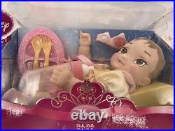 Disney Princess Baby Belle Beauty & The Beast Doll With Plate, Fork, Spoon Etc