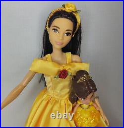 Disney Princess Beauty and the Beast Book Belle Figure Barbie Doll OOAK Set Lot