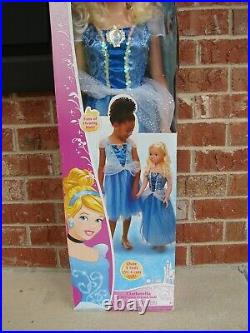 Disney Princess Cinderella 38 My Size Barbie Type Doll NEW Fairytale Friend