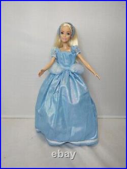 Disney Princess Cinderella Book + Barbie Fashion Doll OOAK Halloween Pumpkin LOT