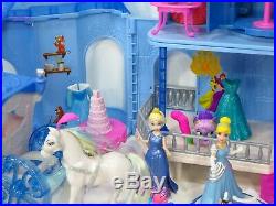 Disney Princess Cinderella Fairytale Castle Magic Clip Dolls Playset Carriage