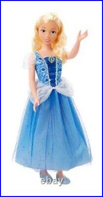 Disney Princess Cinderella MY SIZE Doll 38 NEW IN BOX, EXTRA DOLL AND 2 DRESSE