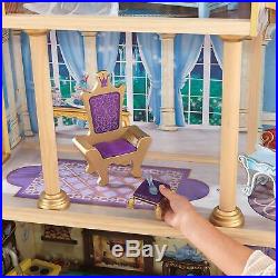 Disney Princess Cinderella Royal Dream Wooden Dolls House with Furniture + Accs