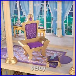 Disney Princess Cinderella Royal Dream Wooden Dolls House with Furniture + Accs