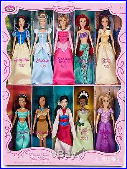 Disney Princess Classic Film Collection 10 Doll Set