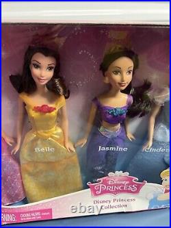Disney Princess Collection 7 Doll Anna Elsa Ariel Belle Jasmine Target Exclusive