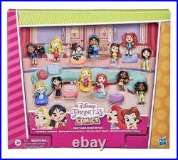 Disney Princess Comics Minis Comfy Squad Collection Pack, 12 Dolls Collectable