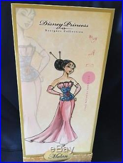 Disney Princess Designer Dolls Limited Edition Mulan Brand New #4186/6000 Rare