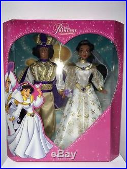 Disney Princess Disney Store Exclusive Jasmine & Aladdin Dolls Very Rare