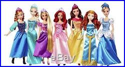 Disney Princess Doll Set Ultimate Collection 7 Pack Barbies Elsa Ariel Rapunzel