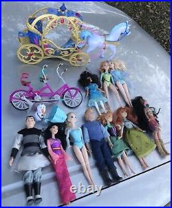 Disney Princess Dolls Disney Prince Dolls Huge Lot Disney Figures Accessories