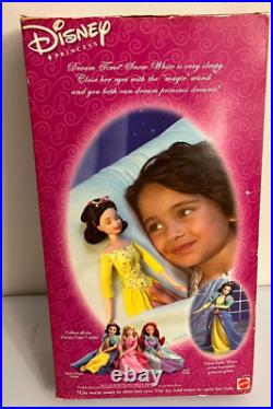Disney Princess Dream Time Snow White Doll 2002 Mattel 57434 Very Rare HTF