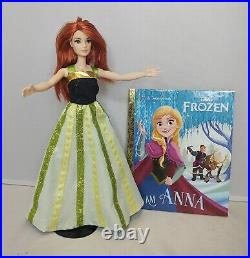 Disney Princess Frozen I am Anna Book Barbie Fashion Doll OOAK Gift Set Lot