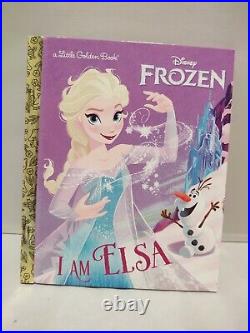 Disney Princess Frozen I am Elsa Book Barbie Fashion Doll OOAK Gift Set Lot