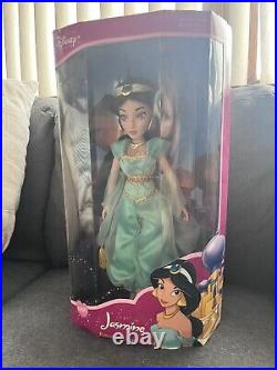 Disney Princess JASMINE Porcelain Keepsake 14 Doll BRASS KEY 2003 NIB Rare