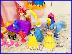 Disney Princess Light up Castle MagiClip Doll lot Polly Pocket Fashion Figures