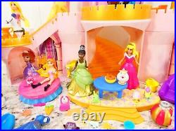 Disney Princess Light up Castle MagiClip Doll lot Polly Pocket Fashion Figures