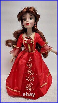 Disney Princess Lot Of 5 Porcelain Keepsake 14-16 Dolls Cinderella Belle Ariel