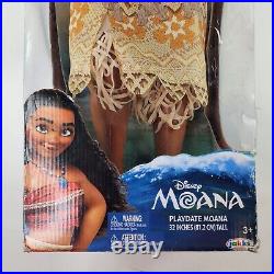 Disney Princess MOANA 32 Life Size Doll Playdate Jakks EXCLUSIVE NEW DAMAGE BOX
