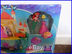 Disney Princess Magiclip Little Mermaid Undersea Castle + Ariel Doll Dresses
