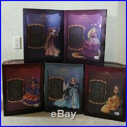 Disney Princess Midnight MASQUERADE Designer Doll Complete Full Set of 5 Limited